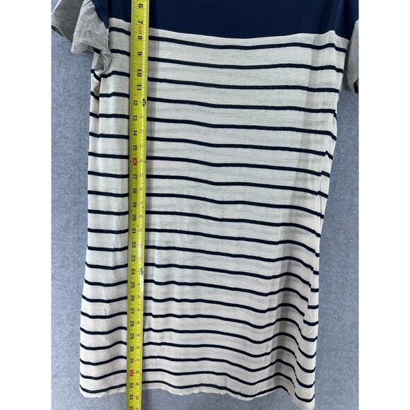 BDG Woman's sz M Striped Navy and White Boatneck T Shirt Tunic Urban Outfitters - Picture 6 of 6